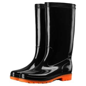 Spring and Autumn High Code Black Men's Rain Board Water Shoes Anti -slip Fishing Rain Rain Boots Porching Porn Shoes Water Boots
