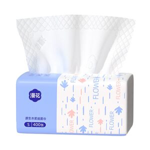 
Manhua Log 400 pieces of paper towels, whole box of household napkins, 5-layer thickened toilet paper, facial tissue for mothers and babies