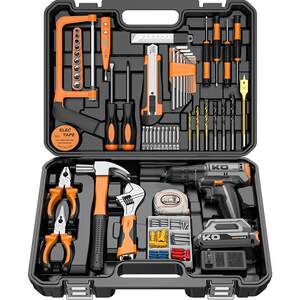 
Flash drill impact drill household lithium battery drilling tool set multi-function small rechargeable electric screwdriver