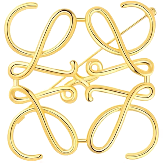 Geometric hollowed out mooncake flower breast flower lucky bag with brooch design for women, with a sense of niche and high-end luxurious temperament for women