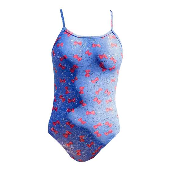 South Korea Lemango professional training bow with flash connection ladies swimwear race sports swimsuit spot spot
