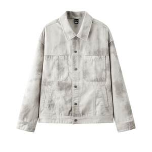 
Senrou Senma Jacket Men's Autumn Retro Trendy Cool Denim Jacket Loose Lapel Practical Patch Pocket Versatile Top