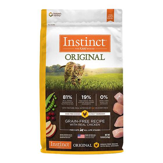 [Self-operated] Instinct Natural Bailey Imported Cat Food Grainless Series Chicken Cat Main Food 11 pounds High Protein