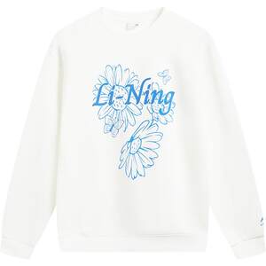 
Li Ning Sweater Women's Spring 2026 New Women's Pullover Long Sleeve Round Neck Top Casual Knitted Sportswear