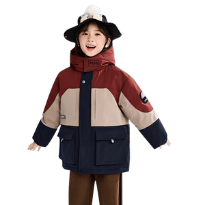 
Duck Children's Clothing Children's Down Jacket Boys and Girls Outdoor Charge Warmth 2025 New Winter Hooded Thickened Jacket