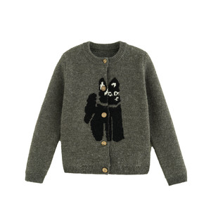 
Yantaijia boys forest sweater cardigan autumn and winter new children's clothing baby clothes outer wear children's knitted sweater sweater