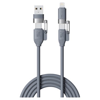 
Bemo 240W 4-in-1 true liquid silicone data cable