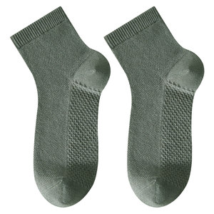 
Hengyuanxiang Socks Men's Pure Cotton Mesh Tube Socks Summer Sweat-Absorbent Breathable Thin Sports Summer Summer Cotton Stockings