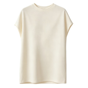 
Maternity wear summer top to cover pregnancy belly T-shirt loose round neck small flying sleeves large size simple solid color thin waistcoat for women