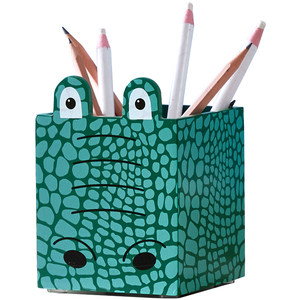 
Children's cute pen holder desk storage ornaments animal large capacity wooden creative personalized desktop storage box stationery