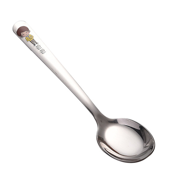 
304 stainless steel parent-child spoon cute children child rice spoon family cartoon baby household spoon spoon spoon spoon