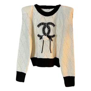 
Retro Twist Contrast Color Short Sweater Women's Loose Slim Sweater Jacket 2026 Spring New Original Top