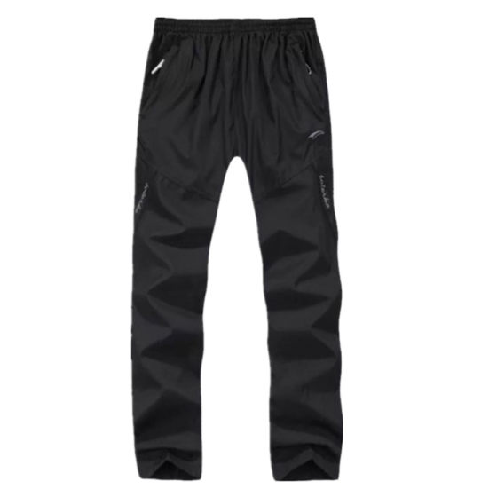 Spring and summer men's thin meshed windproof waterproof trousers mid-waist sports pants casual quick-drying breathable outdoor labor pants