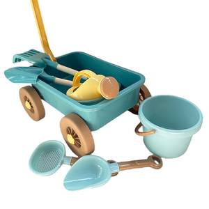 Korean INS children's beach toy small cart, sand digging sand, sand snow shovel tools, sea babies by seaside baby bucket
