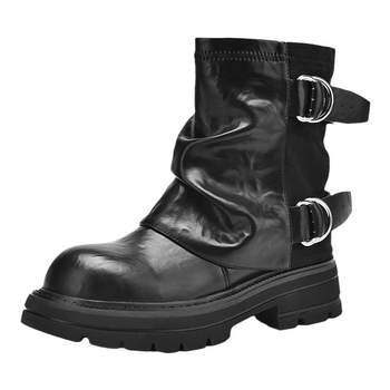 Daphne pile boots short boots thick bottom trouser boots autumn and winter