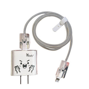 
Data cable protection case is suitable for 20W Apple 17air charger case iPhone 16plus charging cable transparent protective case 15promax/14 fast charging mobile phone anti-broken cat bite