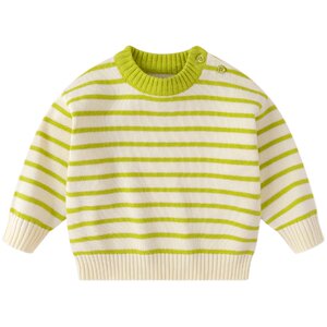 
Dudu family baby striped sweater thickened winter clothes boys sweater round neck girls warm base coat winter