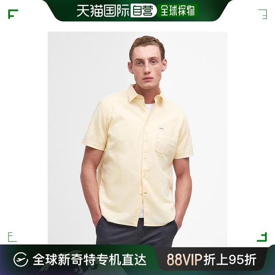 香港直邮潮奢 Barbour 巴伯尔 男士 Terra 染色常规短袖衬衫