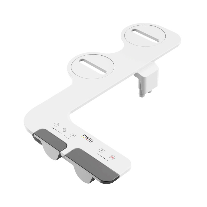PHITO Ultra-thin Non Electric Bidet Toilet Seat Dual Nozzle Bidet Dual Nozzle Cleaning Is More Compr I.47384532