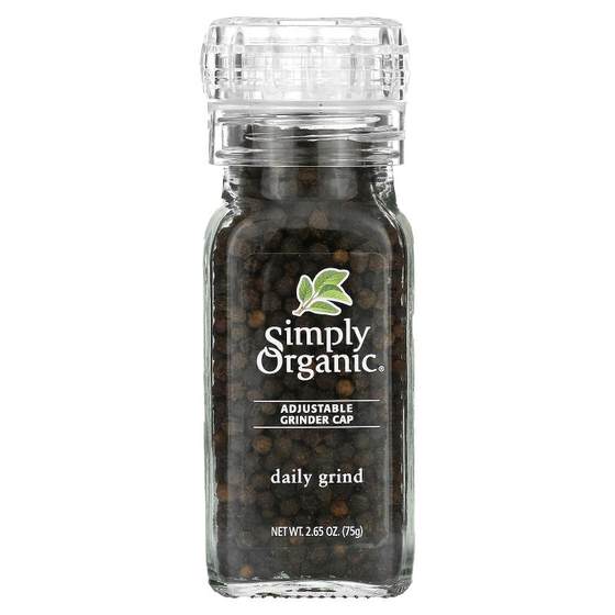 Simply Organic,Daily Grind 系列黑胡椒，2.65 盎司（75 克）