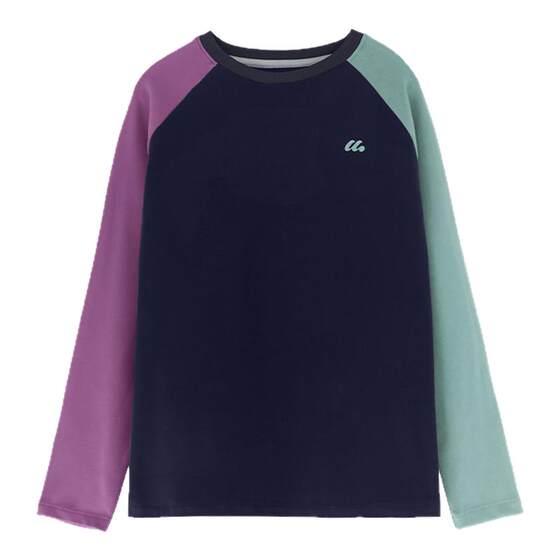 
[Nuo Nuo T] Gulu Diary children's clothing for boys and girls, versatile long-sleeved short velvet children's round neck contrast T-shirts for autumn and winter