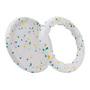 Unbreakable dog toy, popping Frisbee, pet relief, swimming, floating popcorn, teeth grinding for small, medium and large dogs