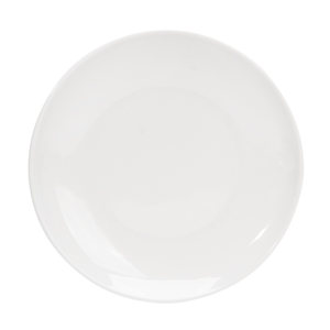 Bantamine plate circular imitation porcelain tableware plastic disc buffet disk white bone dish vegetable dish covering rice plate commercial
