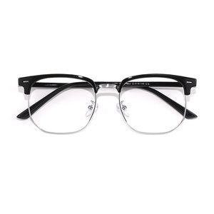 
Ultra-light half-frame myopia glasses for men's anti-blue light and radiation resistance professionally matched with unrestrained gentle eye frame for men