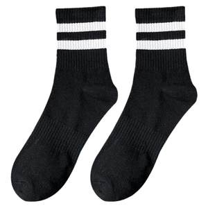 
shark pants socks for women, middle tube pure cotton summer couple socks trendy spring and autumn internet celebrity sports striped stockings men