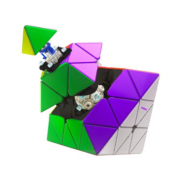 
Diansheng galaxy cluster third-order corner octahedron turning face octahedron transparent diamond color Rubik's cube smooth competition only