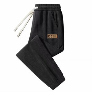 
Chenille casual pants men's autumn and winter straight loose sports pants plus velvet thickened corduroy sweatpants long pants