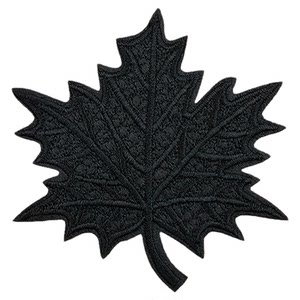 
Black embroidered cloth patch with flower letter pattern patch for clothes, down jacket, pants and bed sheet to repair hole patch.