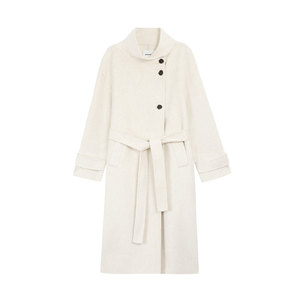 
pusumede Greenwich 100% wool double-sided woolen coat for women, high-end temperament, mid-length woolen coat