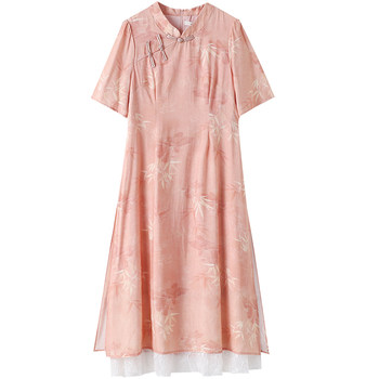 
300Jin [Jin equals 0.5 kg] waist-slimming and slimming commuter style dress