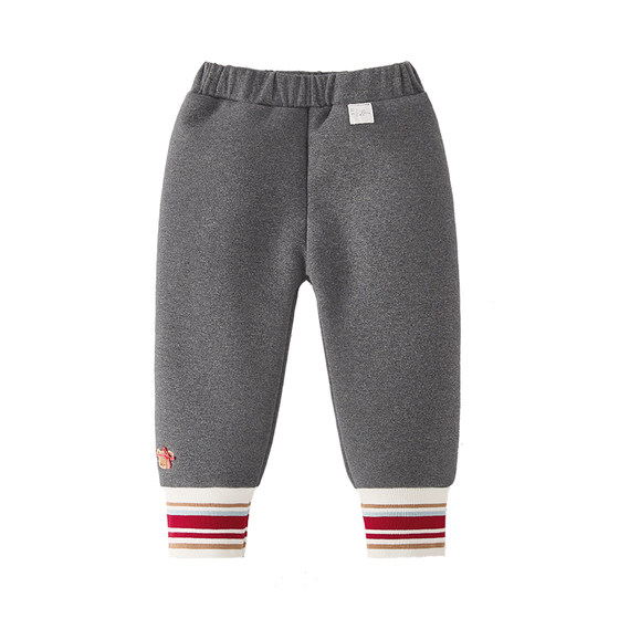 
[Antibacterial Far Infrared] Girls Autumn and Winter Leggings Autumn Girls and Older Children Plus Velvet Outerwear Straight Leg Pants Children's Cotton Pants
