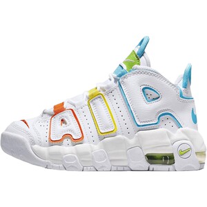 
NIKE Nike kids AIR MORE UPTEMPO large AIR retro sports basketball shoes FJ4625-100