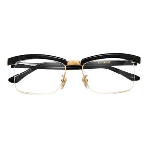 
The same style of the underworld legend Tom Hardy glasses can be matched with myopia suit thug half frame men's board glasses frame