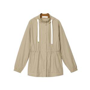 
ZUCZUG Suranqiu women's classic high-end comfortable yarn-dyed plaid cotton short windbreaker
