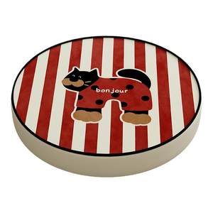 
Red New Year Little Black Cat Reading on the Floor Cushion Futon Balcony Tatami Lazy Sofa Pouf Butt Cushion Chair Cushion