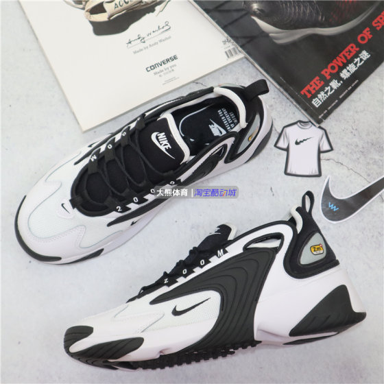 Counter ຂອງແທ້ Nike NIKE Zoom 2K ຜູ້ຊາຍ retro ຕ່ໍາສຸດພໍ່ກິລາແລະເກີບບາດເຈັບແລະ AO0269-101