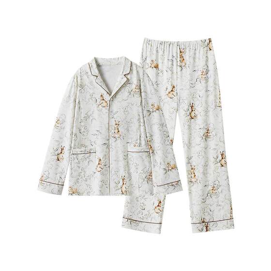 
Manxi Spring and Summer Confinement Clothes Maternity Pajamas Early, Middle and Late Pregnancy Pure Cotton Postpartum Maternity Home Clothing Set