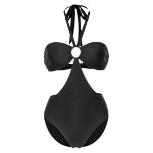 WalkingChic Black Swimsuit Women's Sexy Breast Gathering Conjunction is thinner than INS