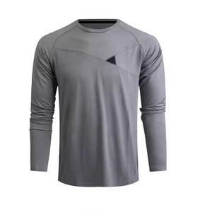 
Gray shell outdoor merino wool quick-drying clothing men's underwear sports base T-shirt Merino running mountaineering long sleeve