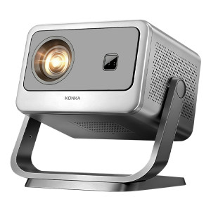
New C2max Konka projector home ultra-high definition can be connected to computer and TV curtain integrated with bracket outside the bedroom for mobile office conference commercial outdoor camping open-air projector screen