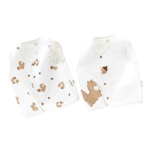 
[Vest Clearance] Baby quilted warm vest clip spring and autumn male and female baby vest outer clothing winter