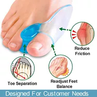 1 Pair Silicone Gel Bunion Toe Corrector Orthotics