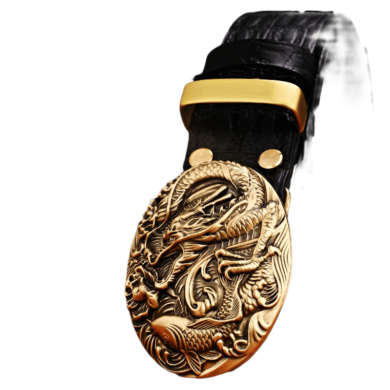 
Cowhide belt men's genuine leather belt cowhide smooth buckle young personality copper buckle handmade casual leather trouser belt trendy