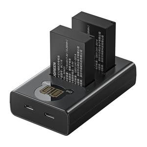 Green Lianlian LP-E12 camera battery is suitable for Canon EOS M50 M50 m200 M100 100D SX70HS M10 M2 M KISSX7 X7 X7 Micro Single Double Port Charger Set Accessories
