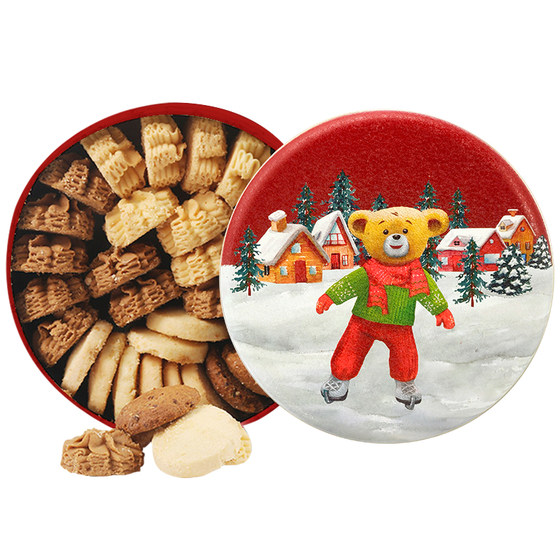 
Hong Kong Jenny Cookies Smart Bear Cookies Four-flavor Gift Box Handmade Specialty New Year's Imported Snacks