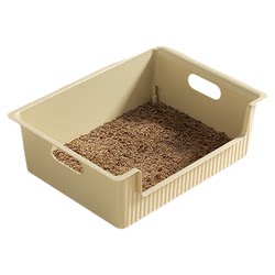 Litter box low entry kitten small open cat litter box